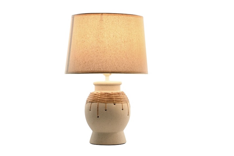 LAMPARA SOBREMESA CERAMICA 28X28X47